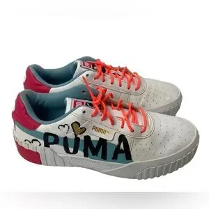 Puma Cali Novelty Jr. Girls White Sneakers 373038-02 Youth US Size 5c Puma Cali Novelty Jr. Girls White Sneakers 373038-02 Youth  main image 3